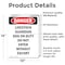 Signmission Livestock Guardian Dog On Duty Danger Sign, Vinyl Decal, 10in W x 14in L, 2PK OS-2PACK-DS-D-1014-V-2150 - alternate 5